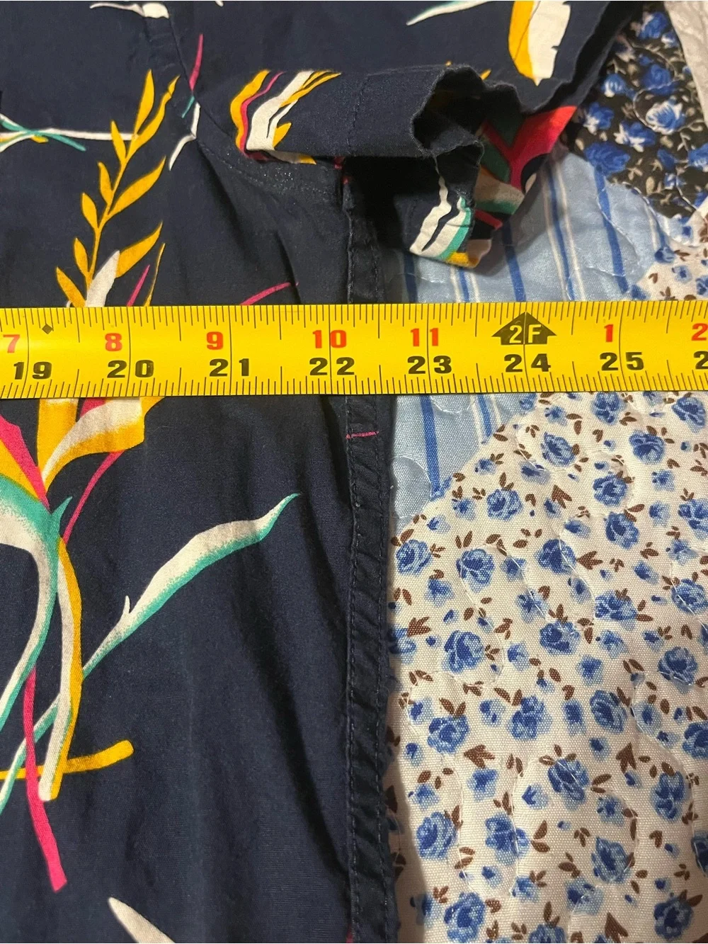J. Crew Navy Floral Tropical Button-Down Shirt